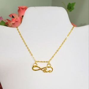 HANDMADE GOLD PLATED LOVE Necklace